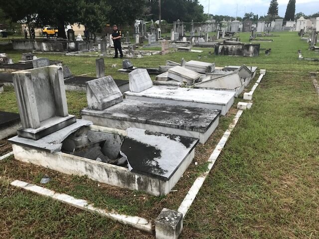 Centro Español Historic Tampa Cemetery Vandalized
